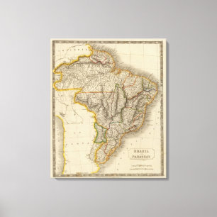 Brasilien und Paraguay Leinwanddruck