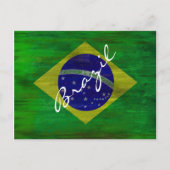 Brasilien unter brasilianischer Flagge leidet Postkarte (Vorderseite)