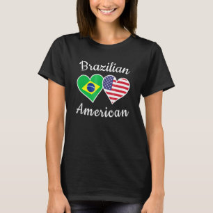 Brasilien USA Brasilianisches amerikanisches T-Shi T-Shirt