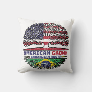 Brasilien USA USA USA Staaten Kissen