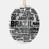 BRASILIEN-Verzierung Keramik Ornament (Rechts)
