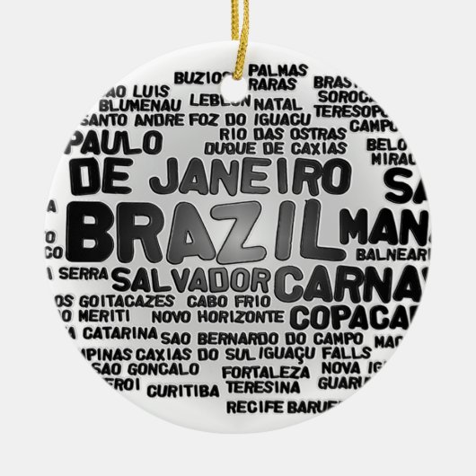 BRASILIEN-Verzierung Keramik Ornament (Vorne)
