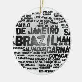 BRASILIEN-Verzierung Keramik Ornament (Links)