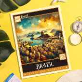 Brasilien | Vintage Malerei Postkarte