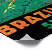 Brasilien Vintage Travel Poster (Ecke)