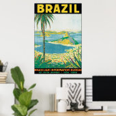Brasilien Vintage Travel Poster (Heimbüro)