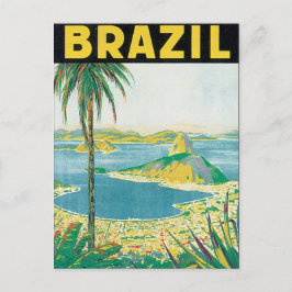Brasilien Vintage Travel Poster Postkarte
