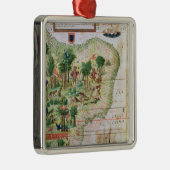 Brasilien von den 'Miller-Atlassen Silbernes Ornament (Rechts)