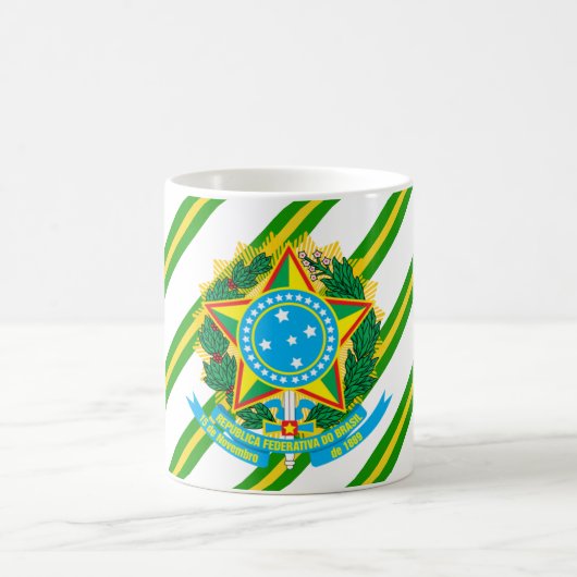 Brasilien - Wappen Kaffeetasse (Mittel)