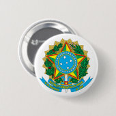 Brasilien-Wappen Knopf Button (Vorne & Hinten)