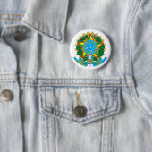 Brasilien-Wappen Knopf Button (Beispiel)