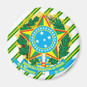 Brasilien - Wappen Magnet (Vorne)
