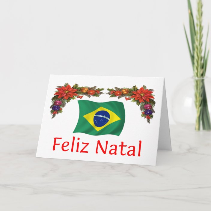 Brasilien-Weihnachten Feiertagskarte  Zazzle.de
