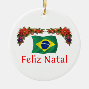 Brasilien-Weihnachten Keramik Ornament