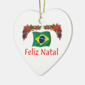 Brasilien-Weihnachten Keramikornament (Links)