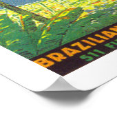 Brasilien (weiß) poster (Ecke)