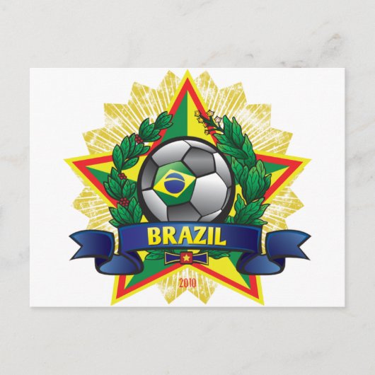 Brasilien Weltmeisterschaft Fußball Postkarte (Vorderseite)