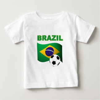 Brasilien-Weltmeisterschaft-T - Shirt-Flagge Baby T-shirt