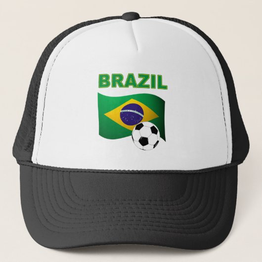 Brasilien-Weltmeisterschaft-T - Shirt-Flagge Truckerkappe (Vorderseite)