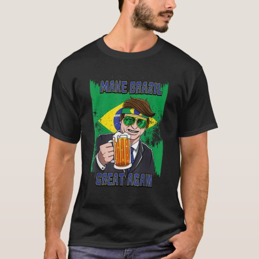 Brasilien wieder groß machen Shirt Präsident Bolso (Vorderseite)