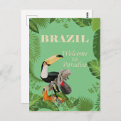 Brasilien, Willkommen im Paradies, Postkarte (Vorne/Hinten)