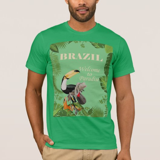 Brasilien, Willkommen im Paradies, T-Shirt (Vorderseite)