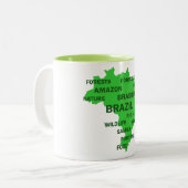 Brasilien Zweifarbige Tasse (Vorderseite Links)