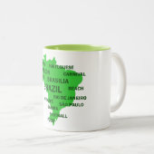 Brasilien Zweifarbige Tasse (VorderseiteRechts)