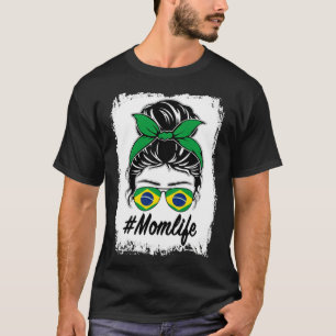 Brasilienflagge Brasilianische Mutter Chaotischer  T-Shirt