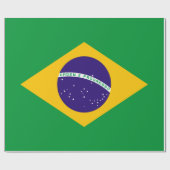 Brasilienflagge Geschenkpapier (Flach)