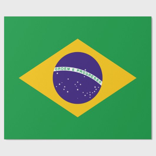 Brasilienflagge Geschenkpapier (Flach)
