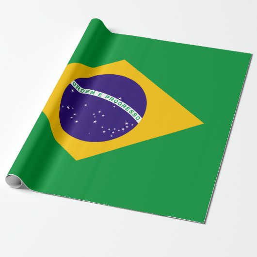Brasilienflagge Geschenkpapier (Ungerollt)