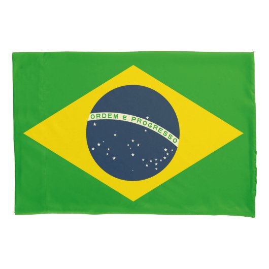 Brasilienflagge Pillowcase Kissenbezug (Vorderseite)