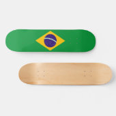 Brasilienflagge Skateboard (Horizontal)