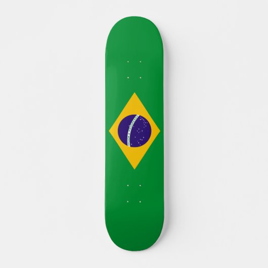 Brasilienflagge Skateboard (Vorne)