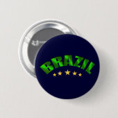 Brasilienfünf-sternewelt verficht button (Vorne & Hinten)
