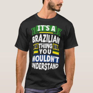 Brasiliens brasilianische brasilianische Flagge is T-Shirt