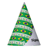 Brasiliens brasilianische Flagge geteert Personali Partyhütchen (Links)
