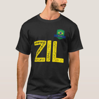 Brasiliens Flaggenbrief Z und Buchstaben I und L B T-Shirt
