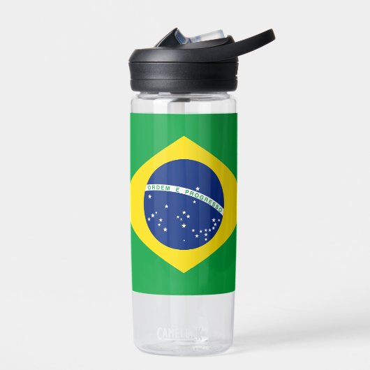 Brasiliens Flaggenpatriotischer brasilianischer Na Trinkflasche (Links)