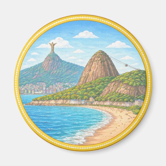 Brasiliens Rio de Janeiro Magnet (Vorne)