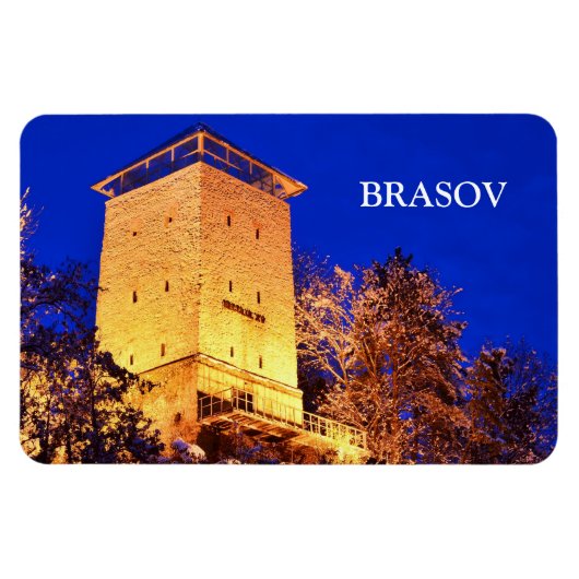 Brasov Black Tower Magnets Magnet (Horizontal)
