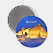 Brasov Fortress in Romania, Magnets Magnet (Vorderseite/Rückseite)
