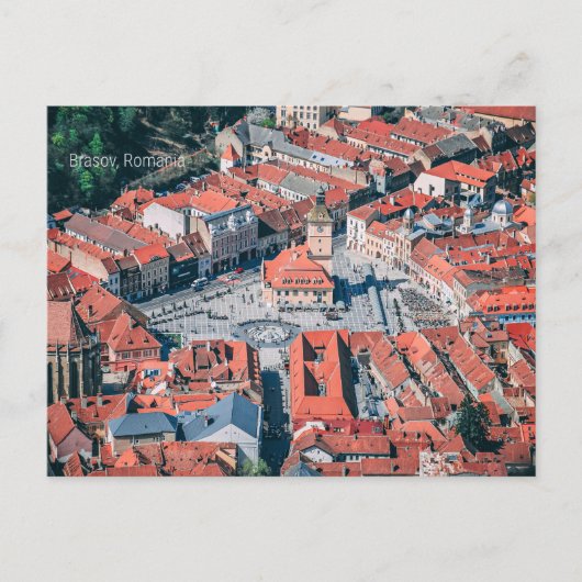 Brasov, Rumänien, Stadtbild, Postkarte (Vorderseite)