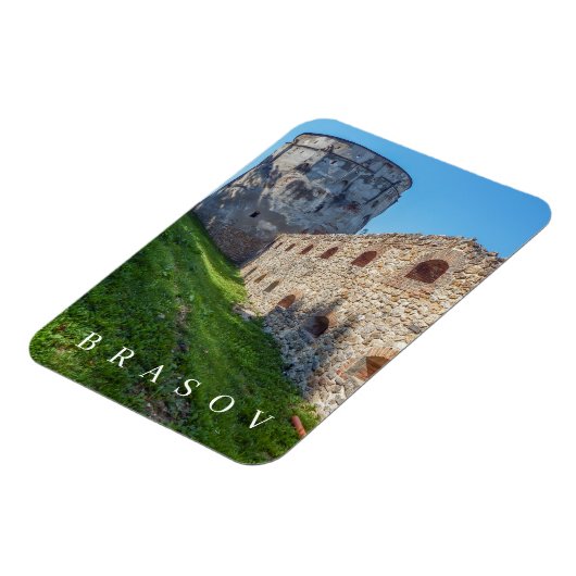 Brasov watchtower view Kühlschrankmagnet Magnet (Linke Seite)