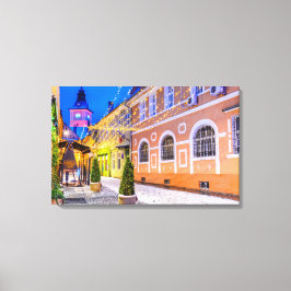 Brasov Weihnachtsmarkt Leinwanddruck