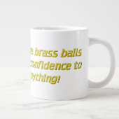 Brass Balls Jumbo-Tasse (Rechts)
