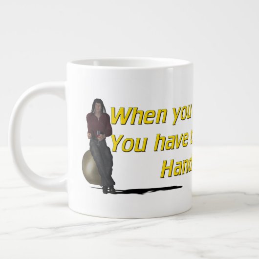 Brass Balls Jumbo-Tasse (Links)