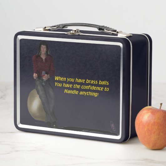 Brass Balls Metall Brotdose (Beispiel)