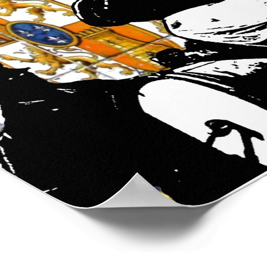 Brass Band Bourbon St Tile Mural Poster (Ecke)